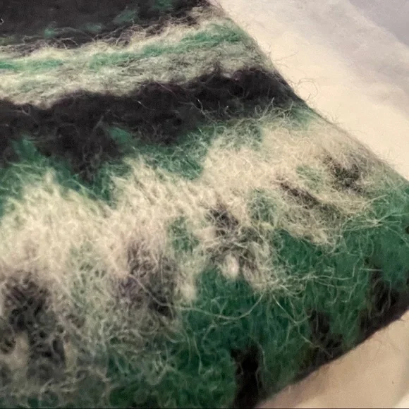 J. Crew Black and Green Crewneck Sweater - Picture 3 of 8